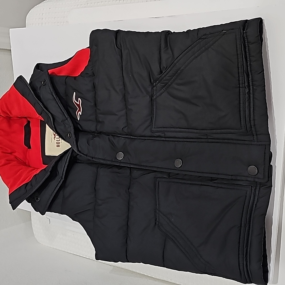 Hollister Puffer Vest Black Size S - Picture 4 of 9